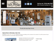 Tablet Screenshot of eyeparlor.com